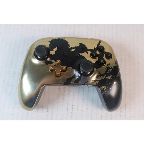 PowerA Enhanced Wireless Controller Switch Legend of Zelda Gold Rider Tested - Picture 1 of 6